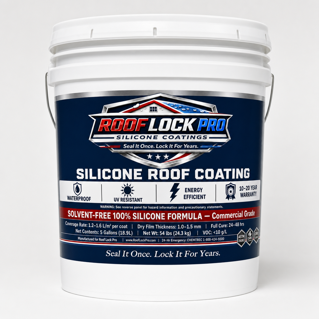Roof Lock Pro 100% Silicone Roof Coating